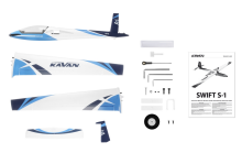 Planeur Swift S1 2400mm PNP Bleu Kavan